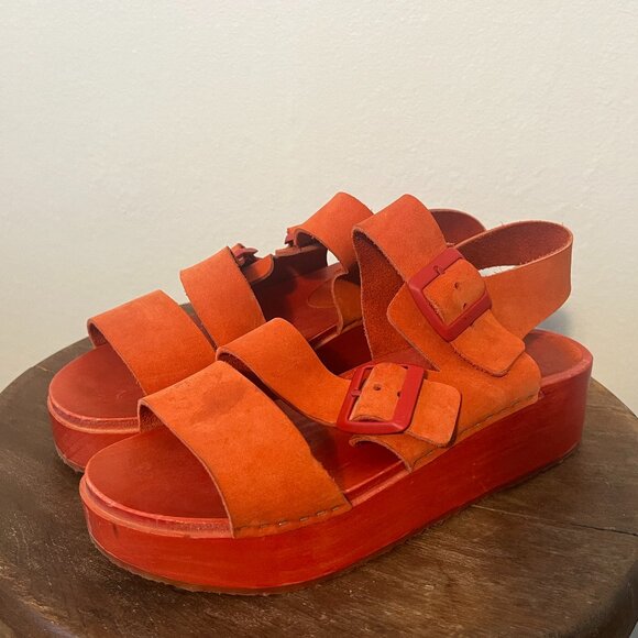 BRYR STUDIO  Stella Platform Sandals  - Monochrome Flame 39 - Picture 1 of 6
